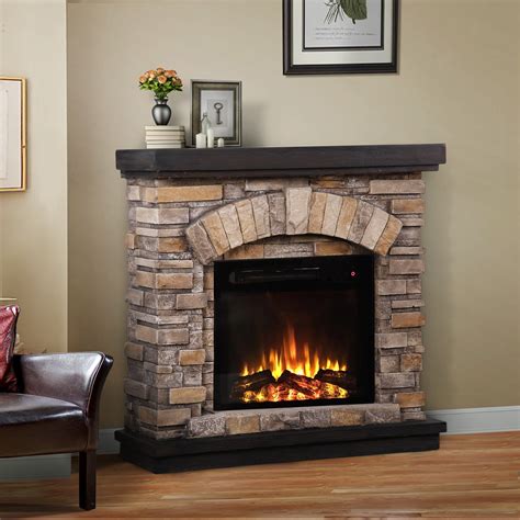 Foundstone™ Branden 36 W Electric Fireplace And Reviews Wayfair