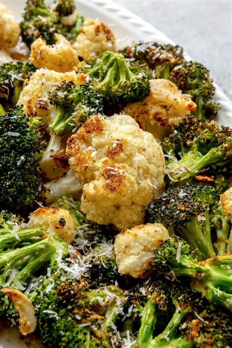 Roasted Broccoli and Cauliflower - Skinnytaste