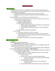 Civ Pro Final Outline Docx CIVIL PROCEDURE I Introduction A