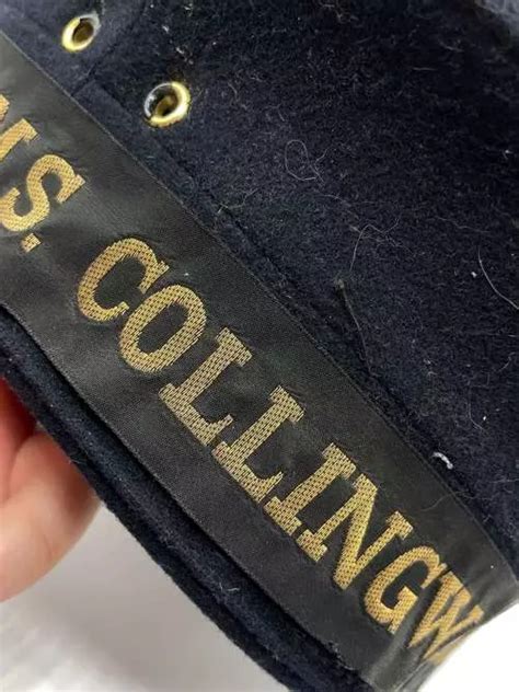 Ww2 British Royal Navy Hms Collingwood Shore Establishment Ratings Cap