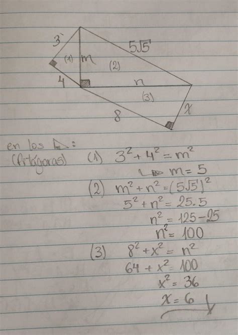 Encontrar El Valor De X En La Siguiente Figura Formada Por Triangulos