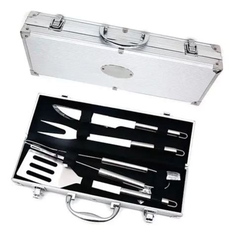 Kit Churrasco Profissional Inox C Maleta Churrasqueiro Parcelamento