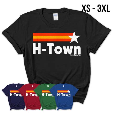 H-Town Houston Texas Strong Retro Houston T-Shirt – Teezou Store