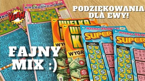 Zdrapki Lotto 102 Krzyżówki Linie i Wielka kasa Podziękowania za