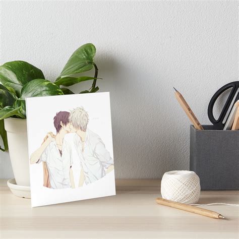 Yaoi Anime Gay Couple Manga Manwha Art Board Print By ValentinaGraphs