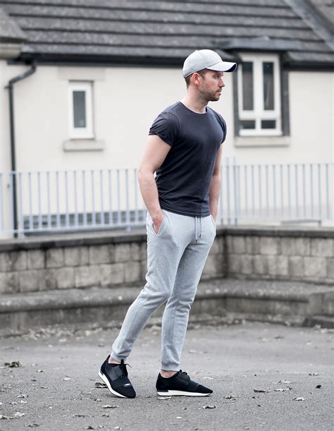 Grey Joggers Outfit Mens Outlet