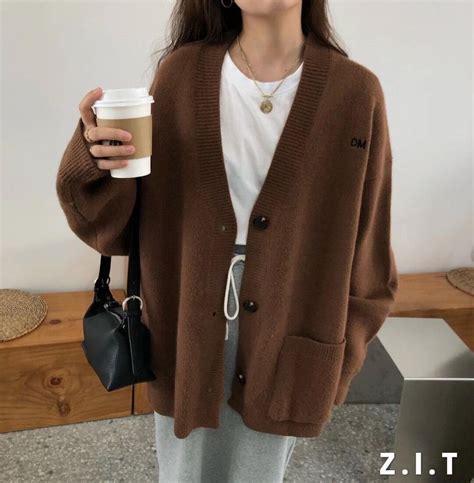 Cheap Lazy Style Sweater Coat Knitted Cardigan Women Outerwear Loose