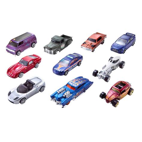 Vehículo De Juguete Hot Wheels Paquete De 10 Autos Chedraui