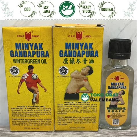 Jual Minyak Gandapura Cap Lang 30 Ml Wintergreen Oil Eagle Brand Pijat