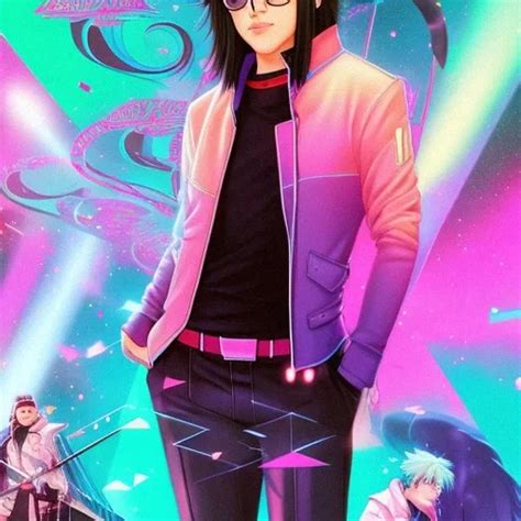 Ai Art Generator Anime Male Character With Glasses And Black Hair High