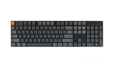 Клавиатура механическая Keychron K5 104 Key Optical Red Low profile RGB Hot swap Black