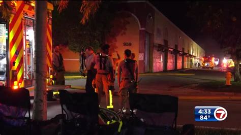 Crews Put Out Fire At Florida City Warehouse No Reported Injuries