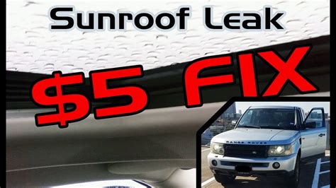 How To Fix A Sunroof Leak Range Rover Sport L320 2005 2009 YouTube