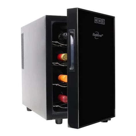 Koolatron 8 Bottle Wine Cooler Black 08 Cu Ft 23l Freestanding Thermoelectric Wine