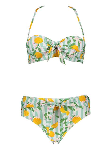 Buffalo Bikini w kolorze błękitno żółtym najlepsze wyprzedaże w limango
