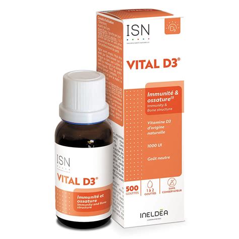 Vital D3 Goutte buvable complément alimentaire à base de vitamine D3