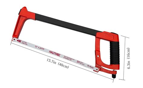 Hautmec Heavy Duty In Hacksaw Frame With Tpi High Tension Bi