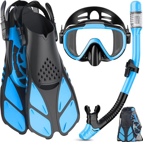 Ubekezele Snorkeling Gear For Adults Men Women In Snorkel Set With