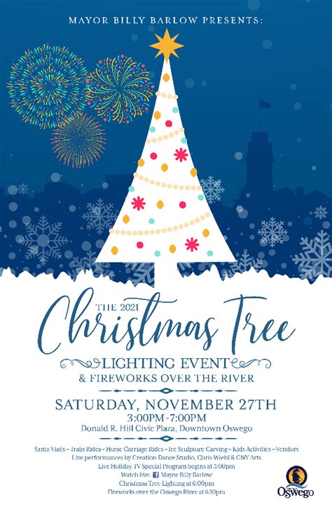 Mayor Barlow Announces 2021Tree Lighting Celebration Fireworks