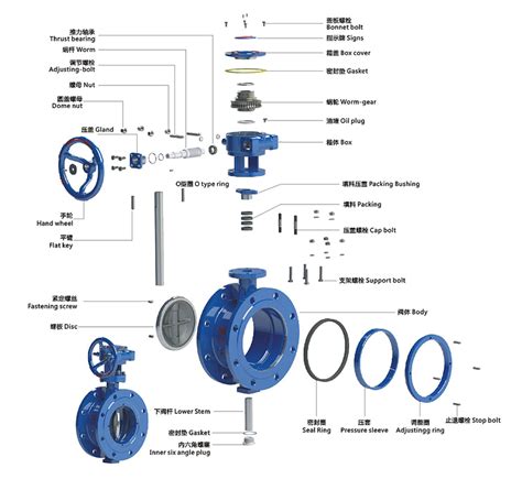 Dn2000 Double Eccentric Butterfly Valve