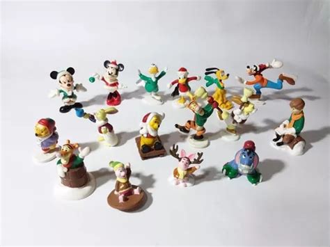 Figuras Sonrics Colección Navideña Mickey Y Winnie Poo 16 Pz Meses