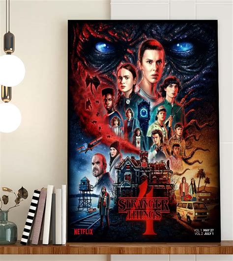 Stranger Things Season 4 Official Poster Canvas - REVER LAVIE