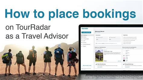 How To Place Bookings On Tourradar As A Travel Advisor Youtube