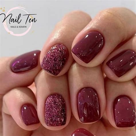 Beautiful Red Wine Nails For A Dark And Chic Manicure