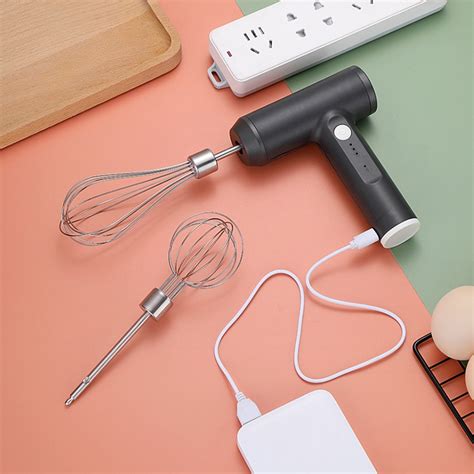 Electric Wireless Egg Beater Rechargeable Frother Mixer Whisk Dropify