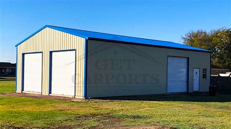 30x50x12 A Frame All Vertical Garage Get Carports