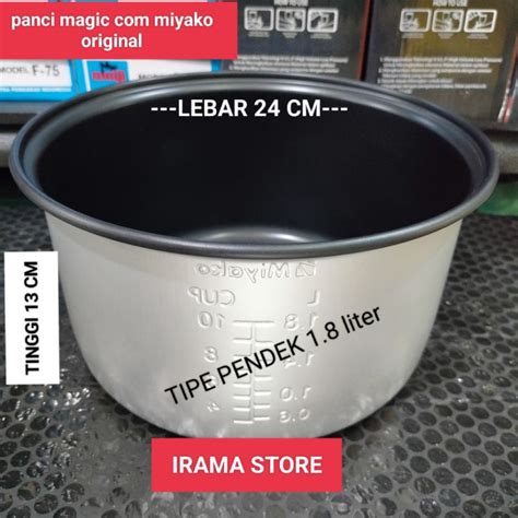 Jual Panci Magic Miyako Original Teflon Rice Cooker Miyako Ukuran