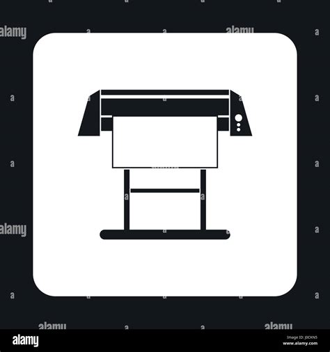 Large format printer icon, simple style Stock Vector Image & Art - Alamy