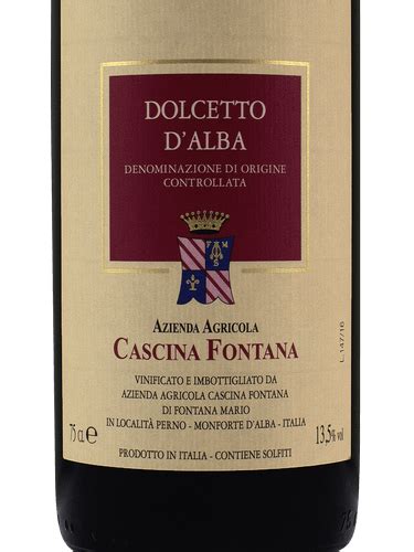 Cascina Fontana Dolcetto D Alba Vivino Australia