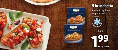 Promo Bruschetta Chez Lidl Icatalogue Fr