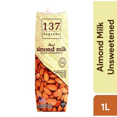 137 Degrees Unsweetened Almond Milk 1 Liter Shopee Malaysia