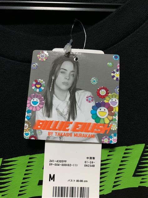 Billie Eilish X Takashi Murakami Black Uniqlo Shirt Womens Fashion Tops Shirts On Carousell