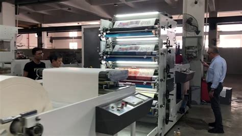 4 Color Paper Cup Flexo Printing Machine Youtube