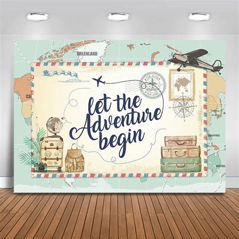 Electronikz Mocsicka Adventure Awaits Backdrop World Map Let The