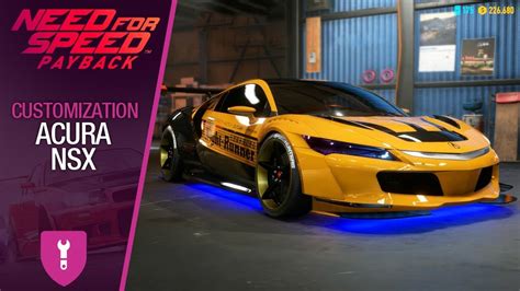 Nfs Payback Customization Acura Nsx Youtube