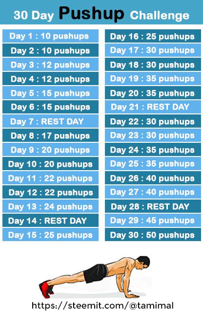 30 Day Pushup Challenge Before And After