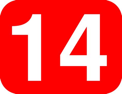 Free Number 14 Download Free Number 14 Png Images Free Worksheets On