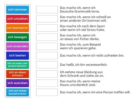 Wortschatz L5 Verben Match Up