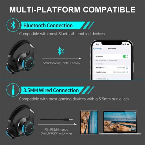 Edifier G5BT Bluetooth Gaming Headset, Over Ear Wired Headphones With ...