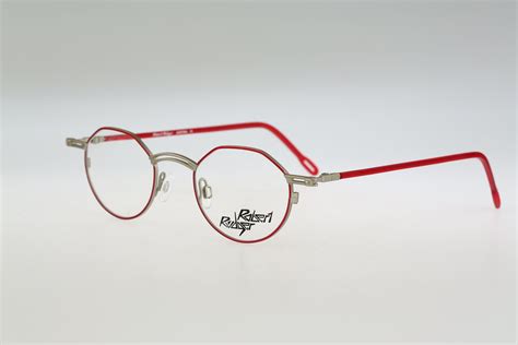 Robert Rudger 1430 163 92 Vintage 90s Red Small Round Etsy