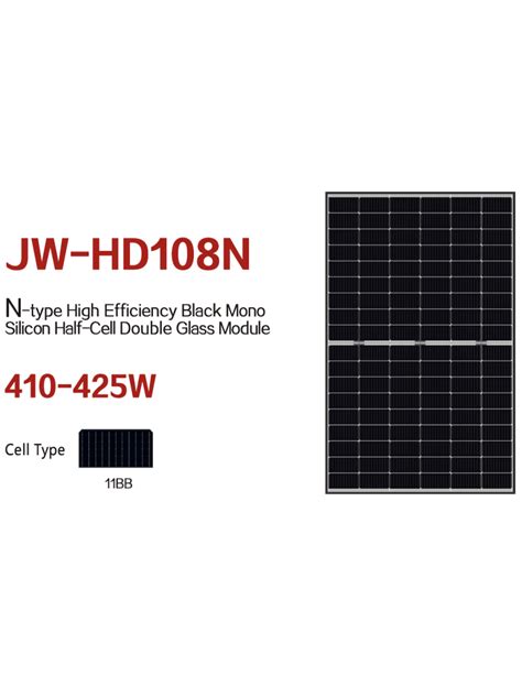 W Jolywood Module Mono Bifacial De Type N Jw Hd N