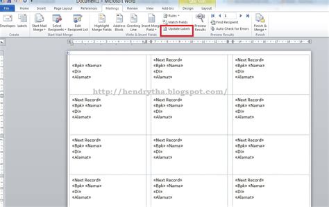 Coretan Dinding Cara Membuat Label Undangan