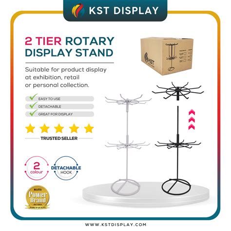 metal rotating rack display stand  layers countertop wire rack display