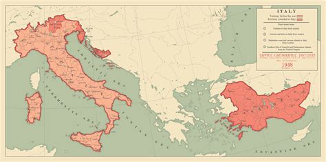 Territories Awarded To Italy After Ww1 1920 Rimaginarymaps