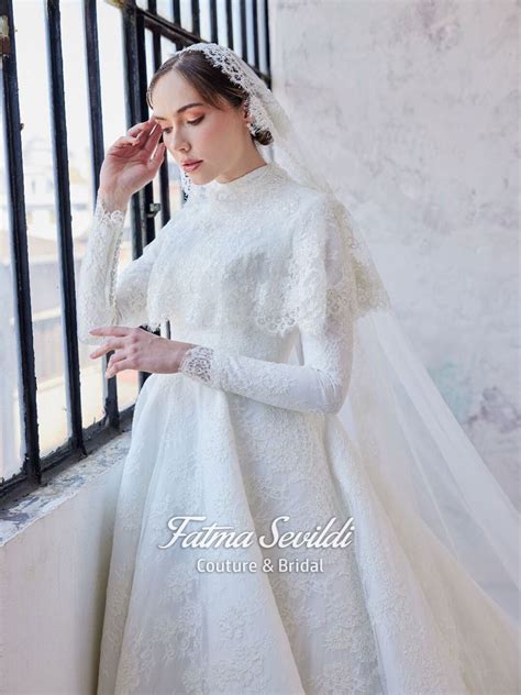 White Wedding Dress With Hijab Hotsell