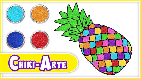 Cómo dibujar una PIÑA y más FRUTAS Dibujos paso a paso Chiki Arte